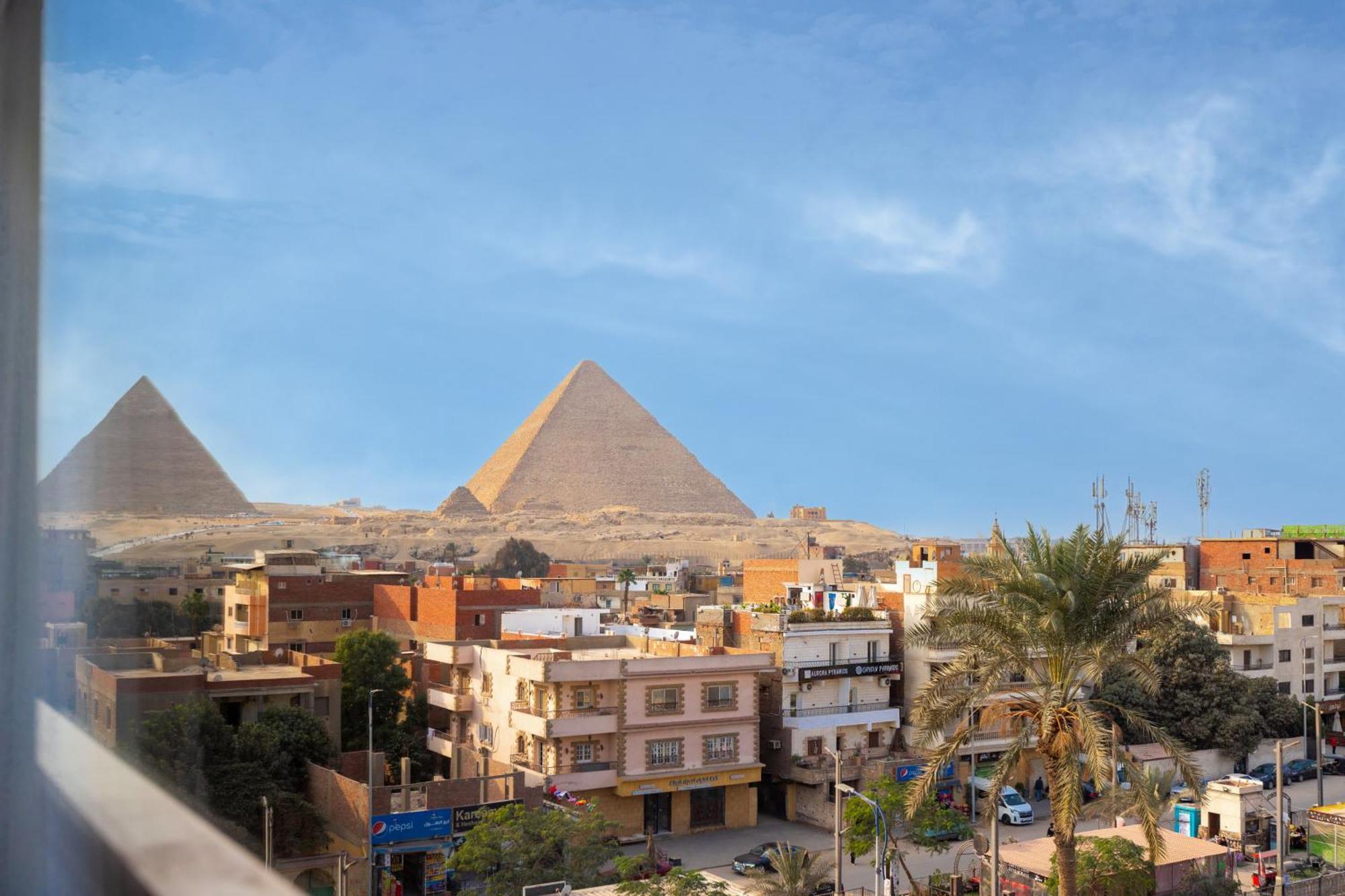 Galaxy Pyramids View Inn Kafret el-Gabal Exterior foto
